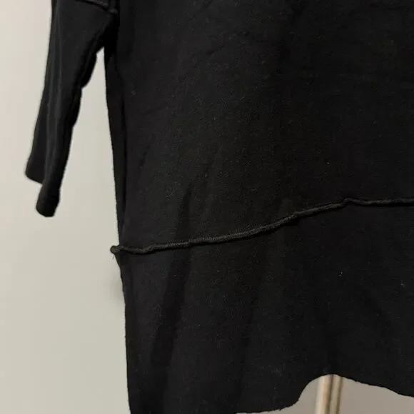SPANX Perfect Length Dolman Top Sweatshirt Small Oversized Black - Picture 7 of 9
